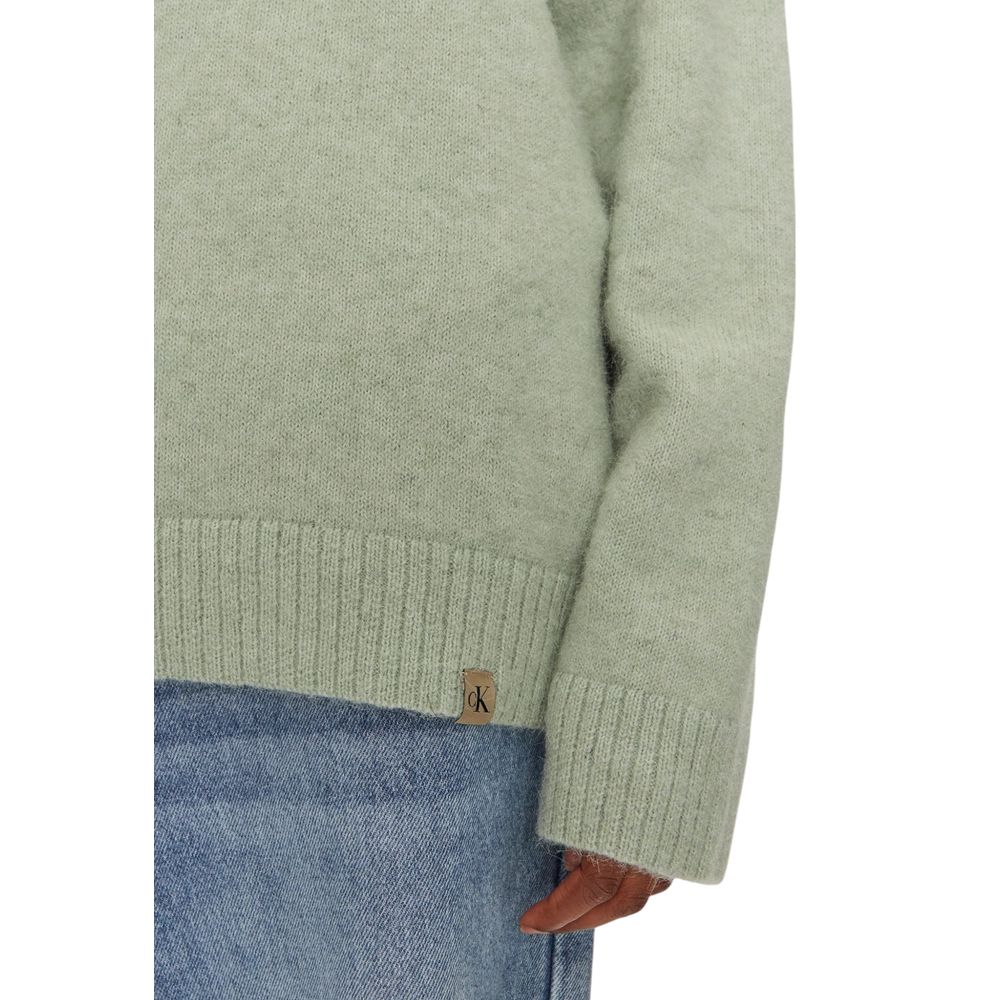 Grüner Polyesterpullover