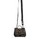 Braune Sicily-Tragetasche aus lackiertem Nylon mit Leopardenmuster