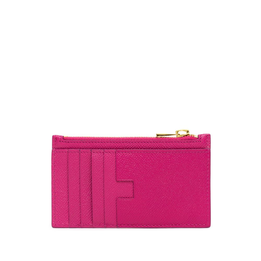 Fuchsia Lederbrieftasche