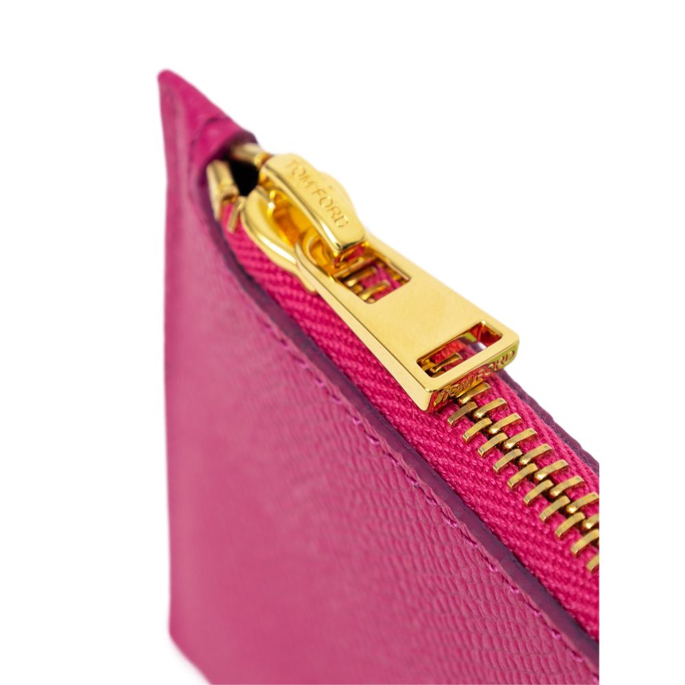 Fuchsia Lederbrieftasche