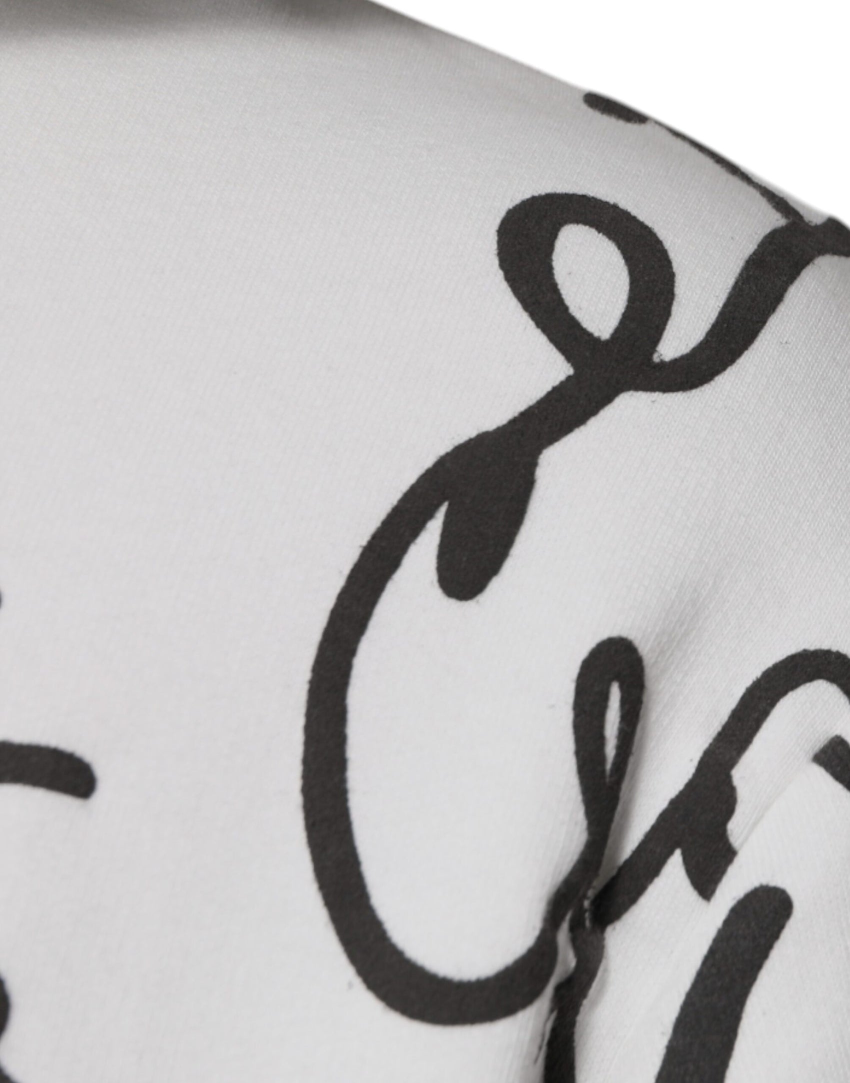 Weißes Baumwoll-Kapuzensweatshirt mit Logo