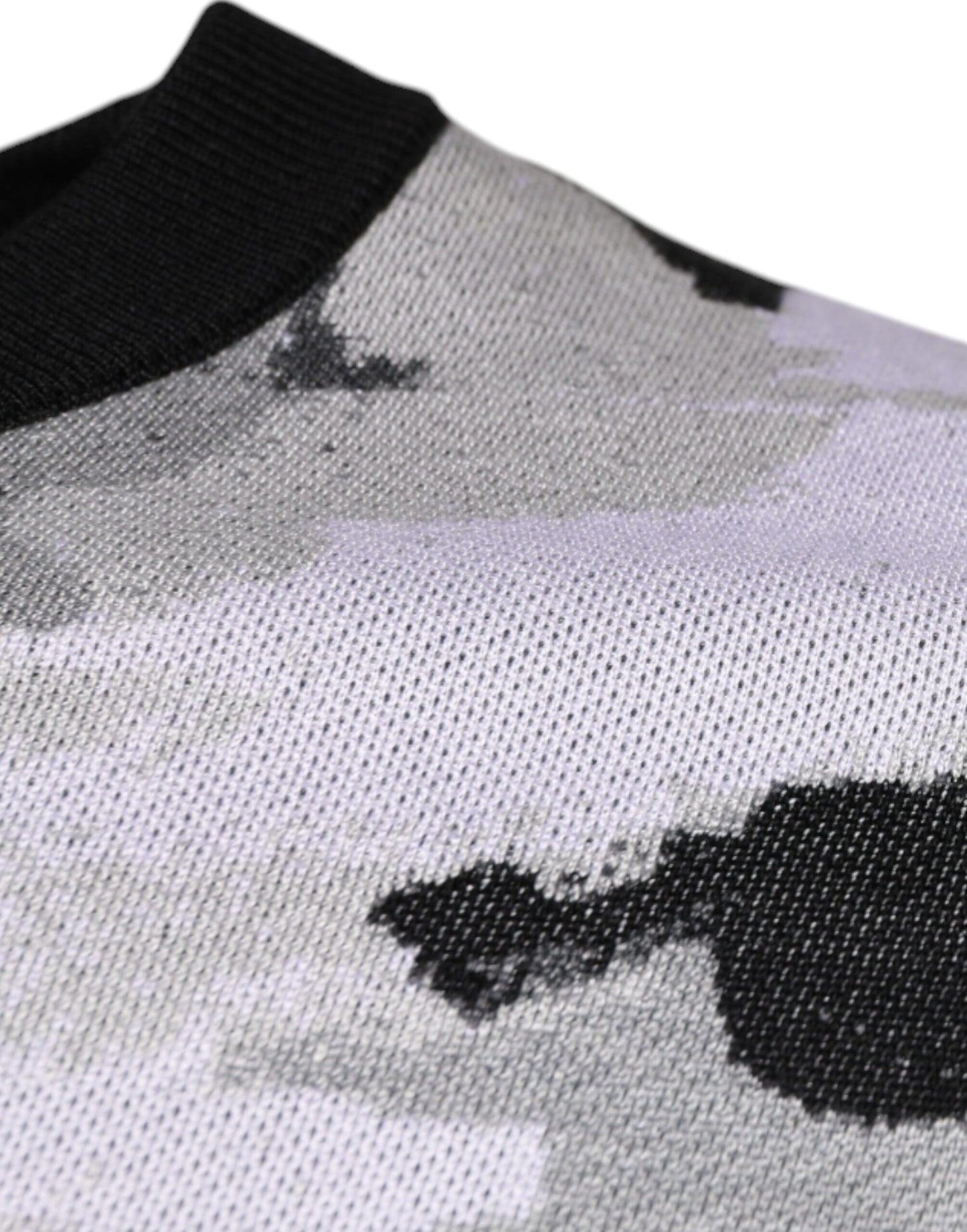 Mehrfarbiger Camouflage-Pullover mit Rundhalsausschnitt für Herren