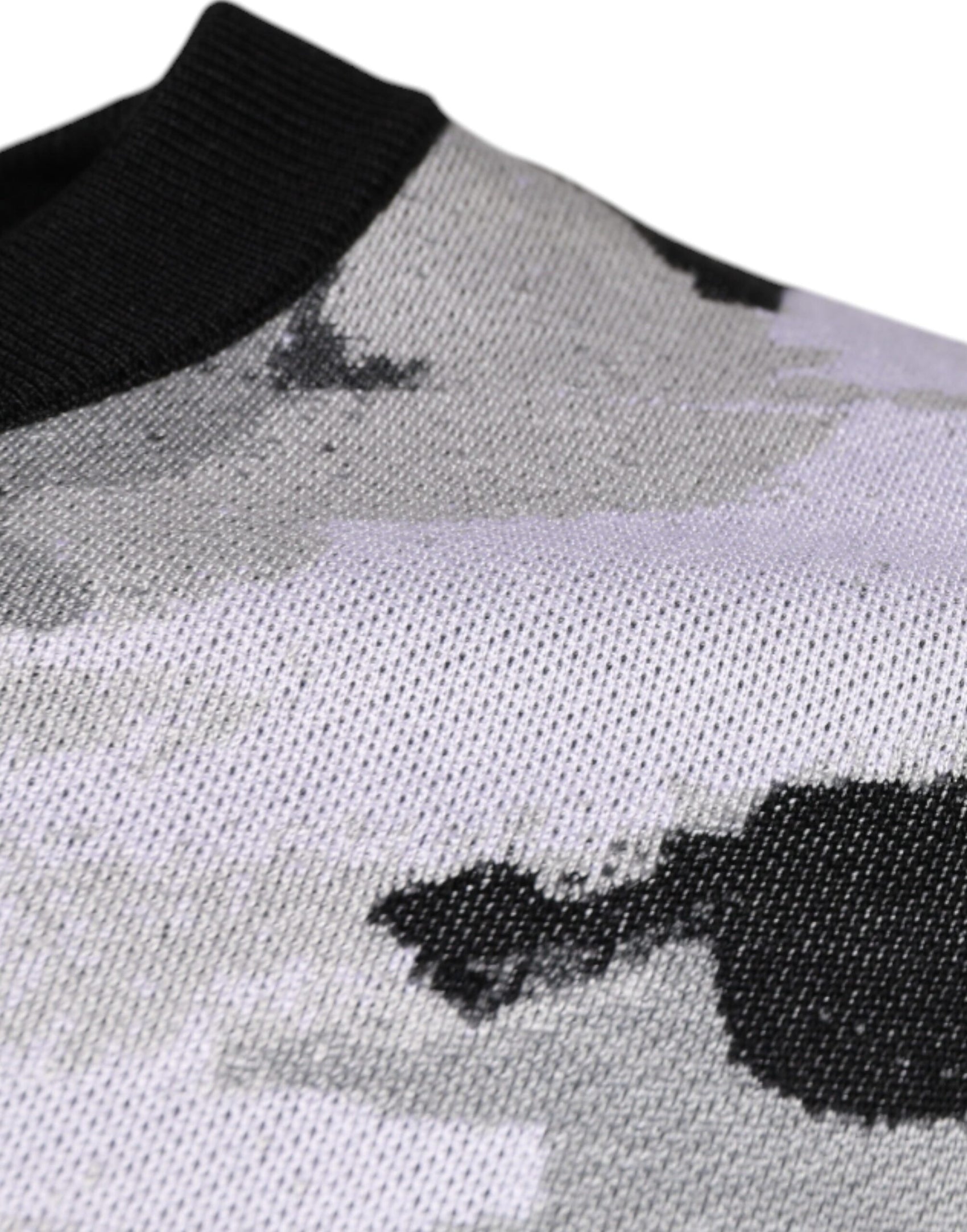 Mehrfarbiger Camouflage-Pullover mit Rundhalsausschnitt für Herren