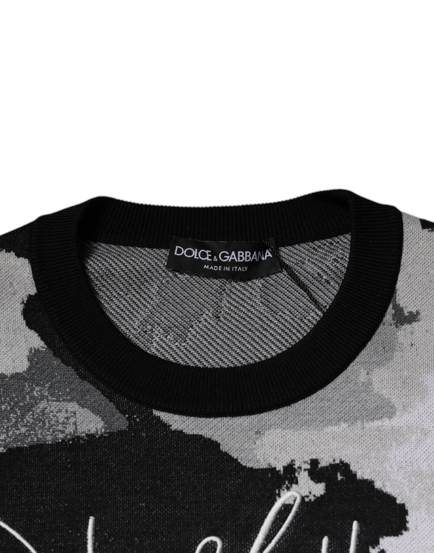 Mehrfarbiger Camouflage-Pullover mit Rundhalsausschnitt für Herren