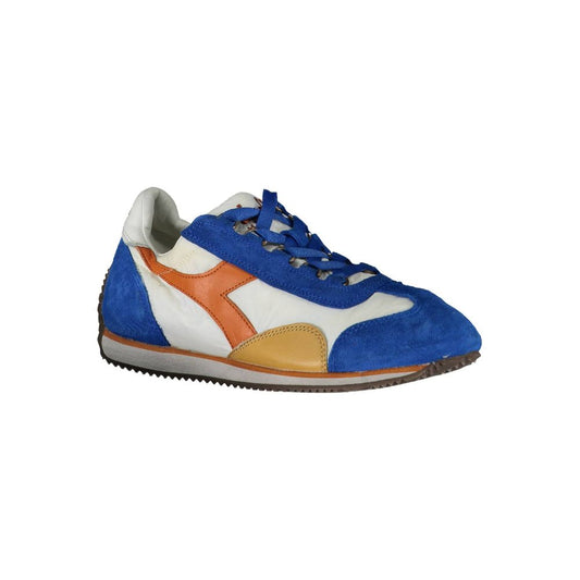 Blue Leather Women Sneaker