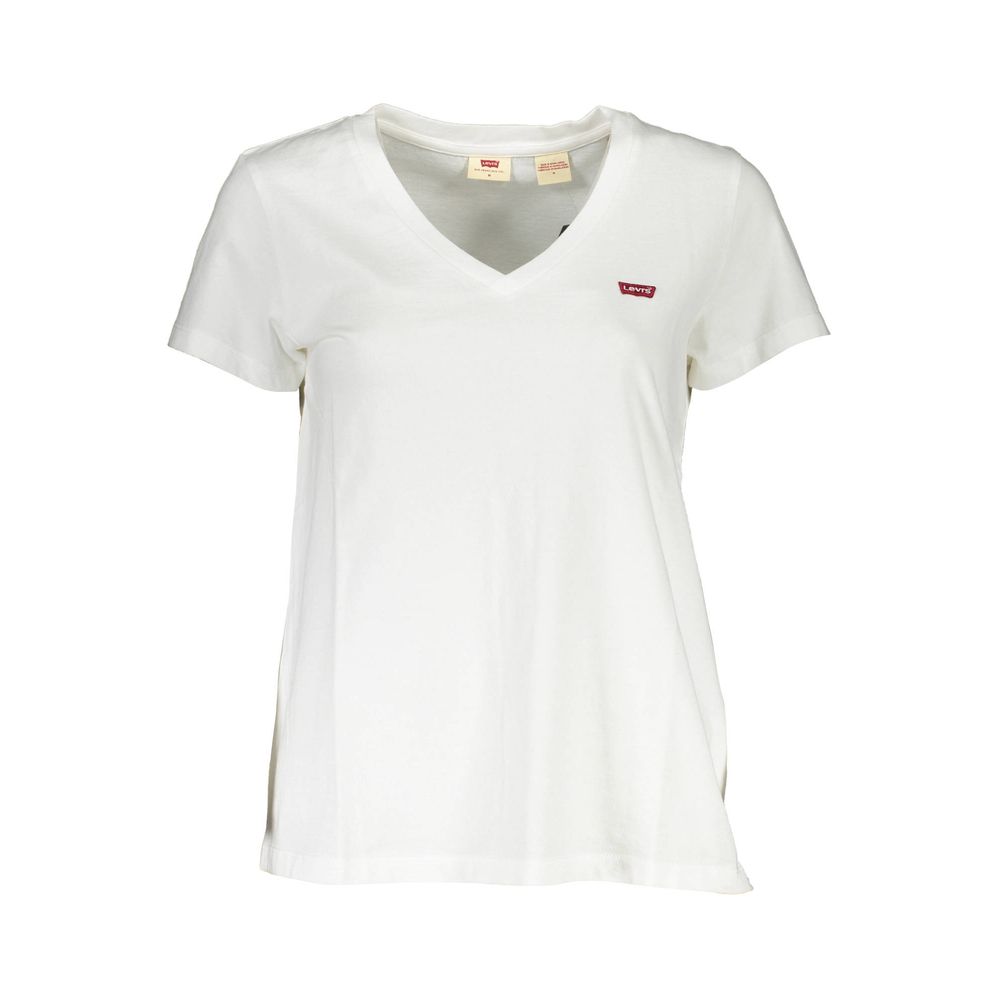 T-shirt da donna in cotone bianco