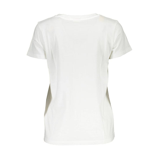 T-shirt da donna in cotone bianco