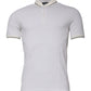 Dolce & Gabbana White Polka Dot Cotton Collared Polo T-shirt