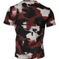 Mehrfarbiges T-Shirt mit Rundhalsausschnitt und Camouflage-Muster