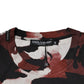 Mehrfarbiges T-Shirt mit Rundhalsausschnitt und Camouflage-Muster