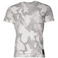 T-shirt girocollo in cotone mimetico bianco grigio