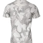 T-shirt girocollo in cotone mimetico bianco grigio