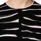 Schwarz-weißes Zebra-A-Linien-Etui-Minikleid