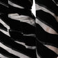 Schwarz-weißes Zebra-A-Linien-Etui-Minikleid