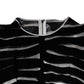 Schwarz-weißes Zebra-A-Linien-Etui-Minikleid