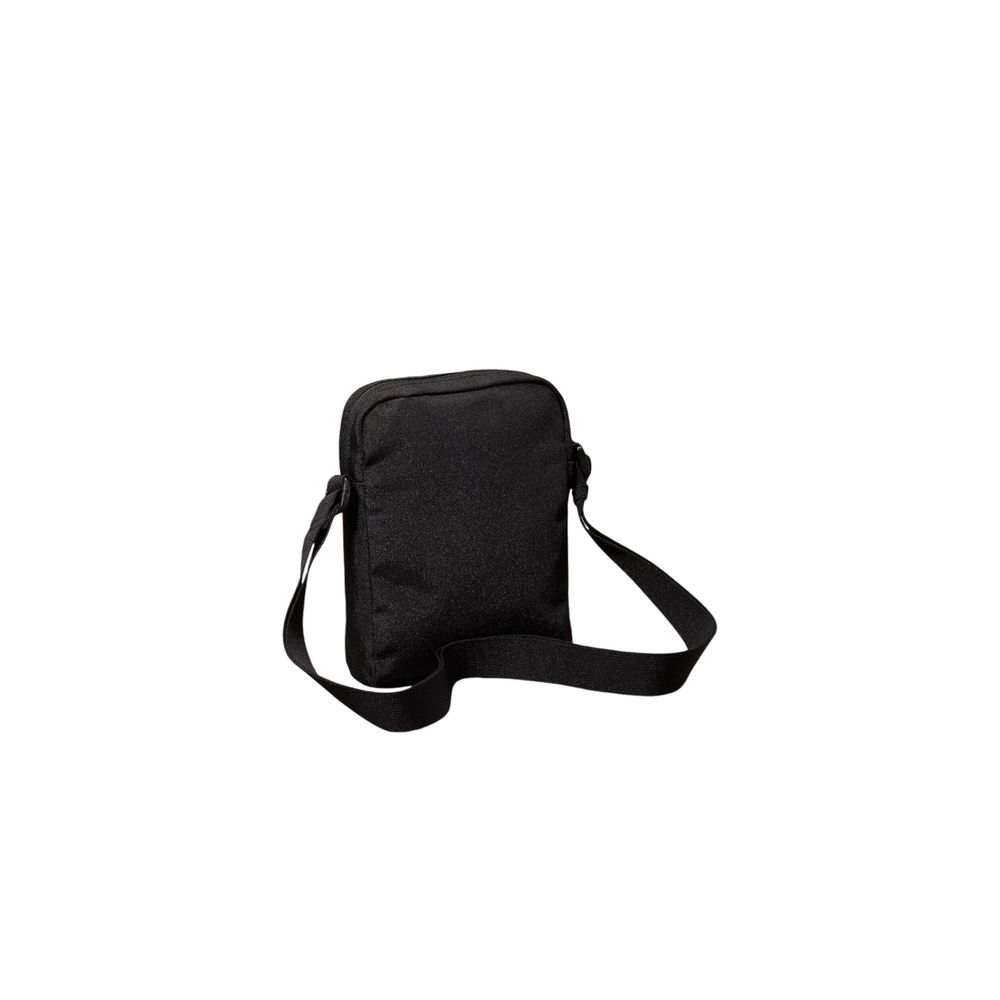 Schwarze Messenger Bag aus recyceltem Polyester