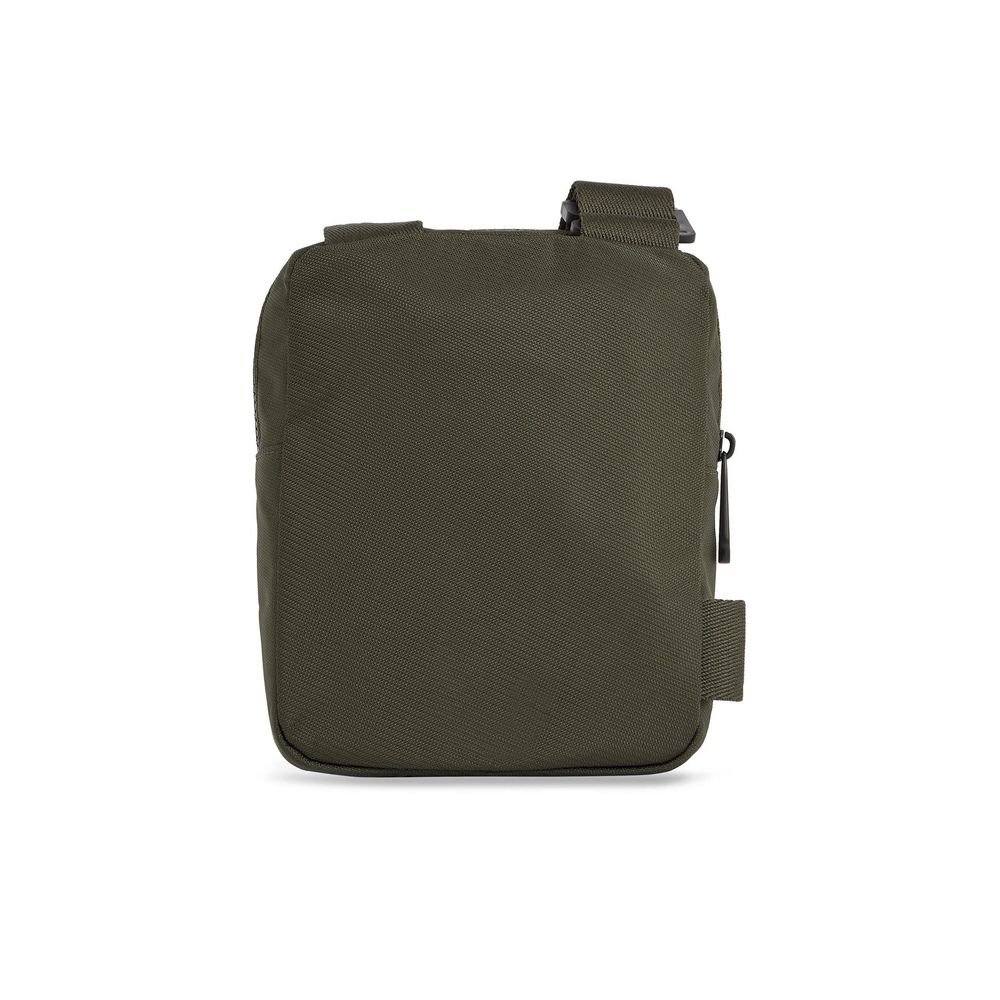 Grüne Messenger Bag aus recyceltem Polyester