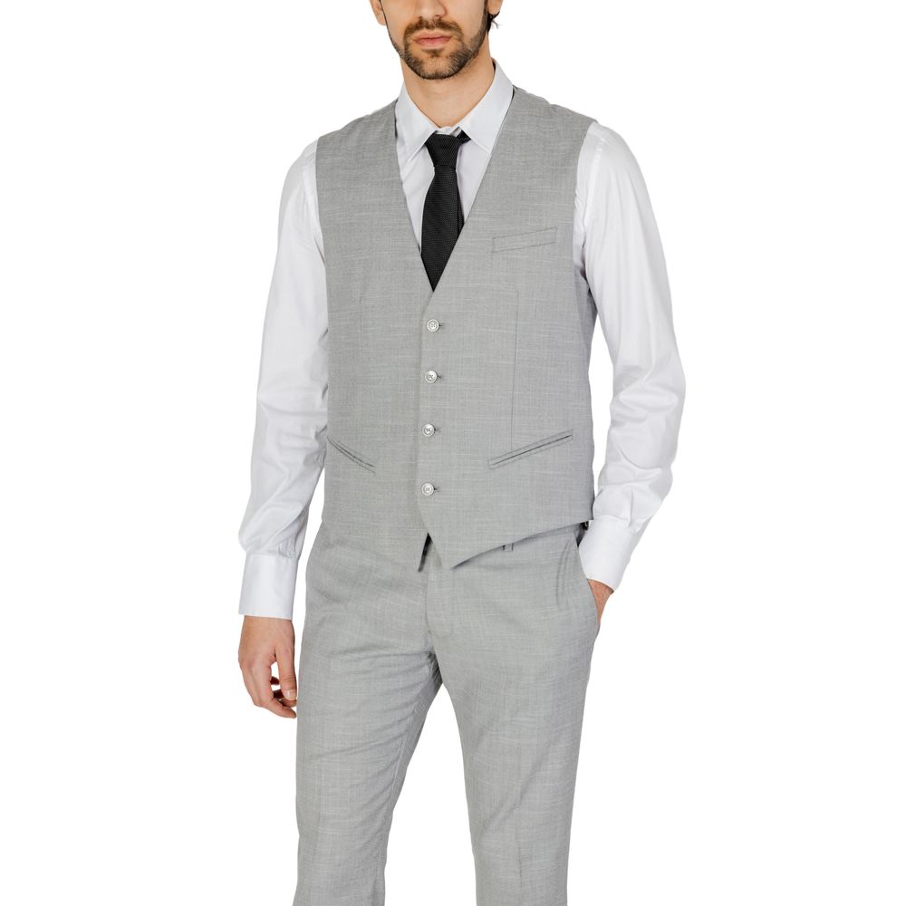 Gray Polyester Vest