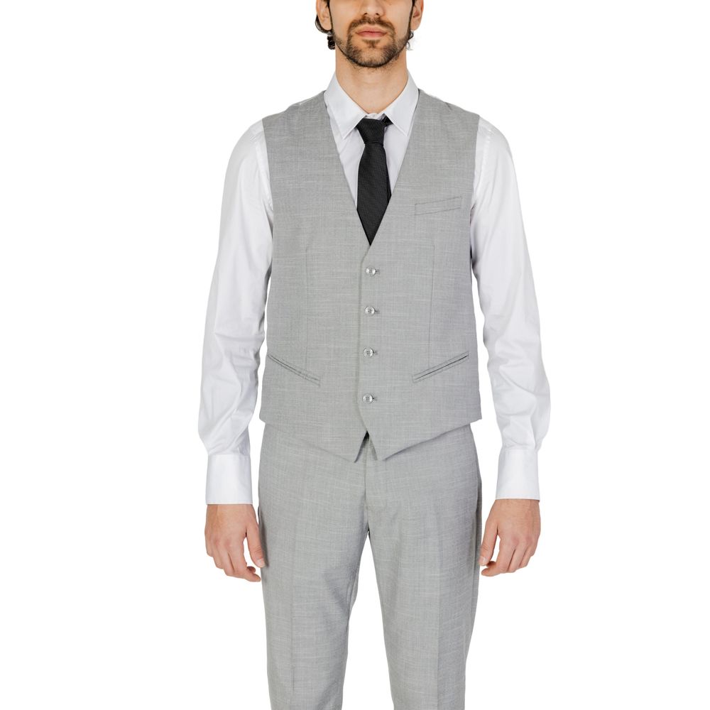 Gray Polyester Vest