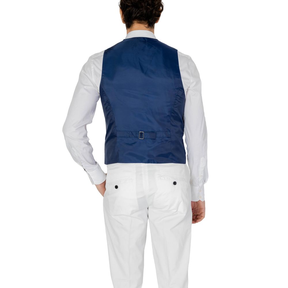 Blue Polyester Vest