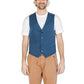 Blue Cotton Vest