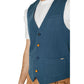 Blue Cotton Vest