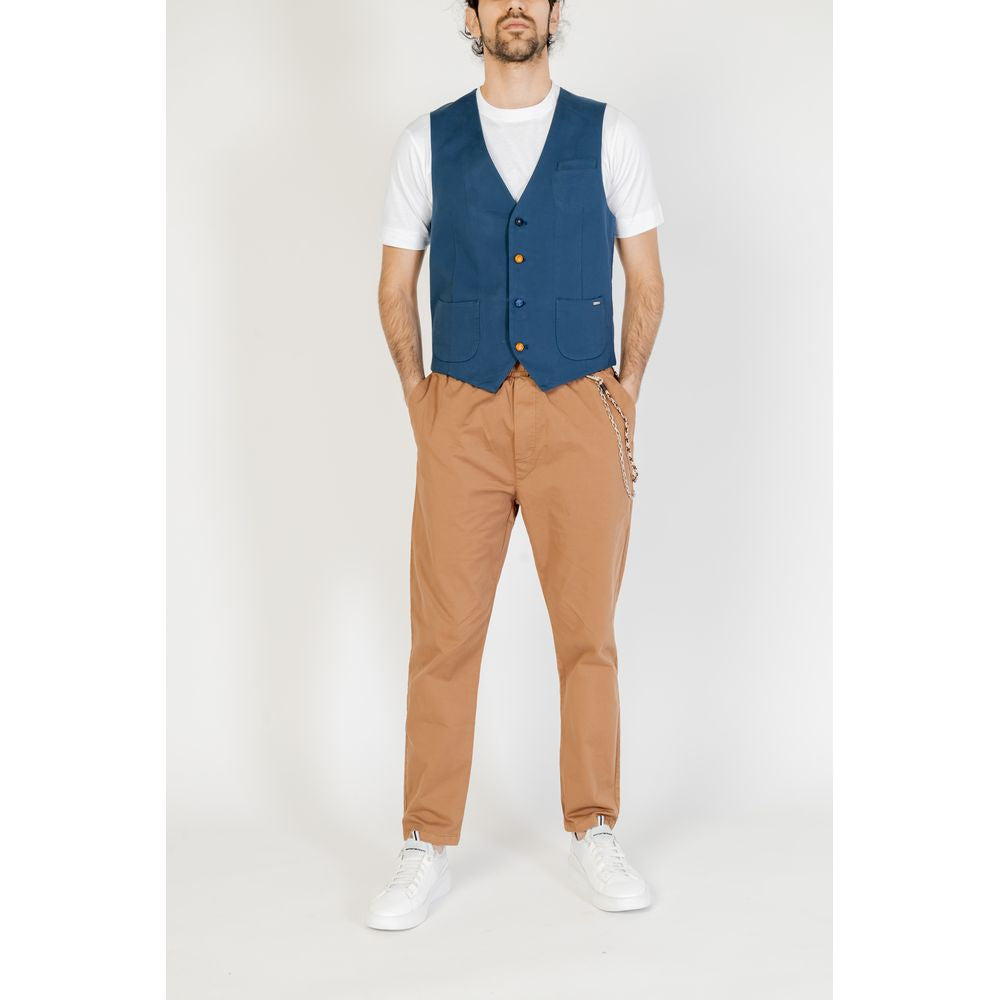 Blue Cotton Vest