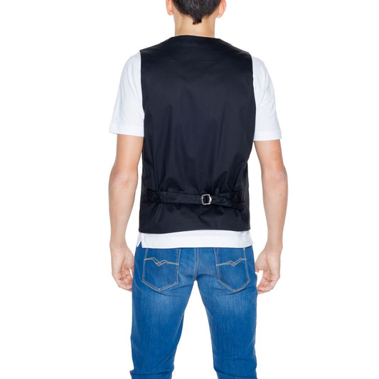 Black Cotton Vest