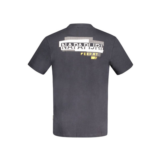 T-shirt da uomo in cotone nero