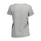 Gray Cotton Women T-Shirt