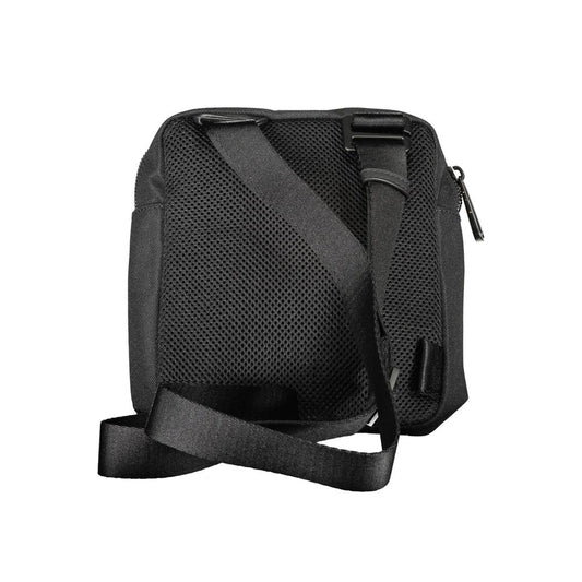 Black Polyester Men Shoulder Bag