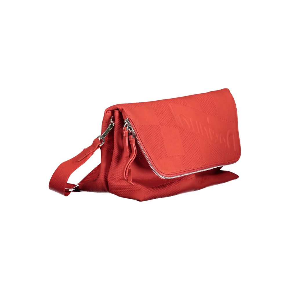 Red Polyethylene Women Handbag