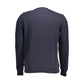 Blue Cotton Men Sweater