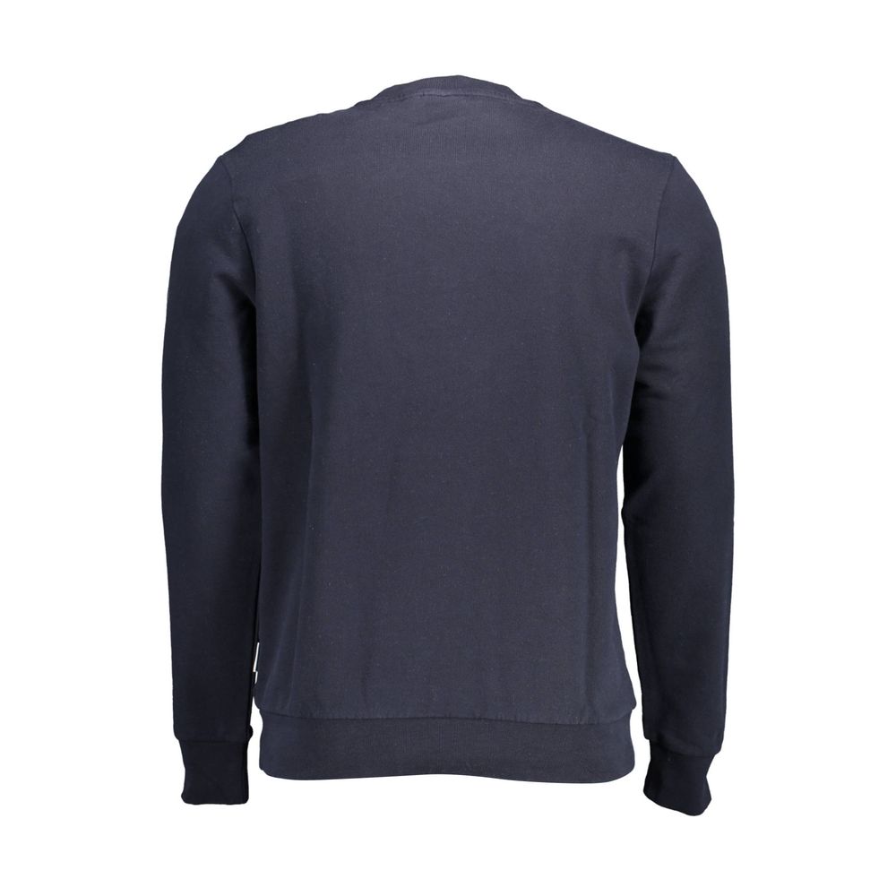 Blue Cotton Men Sweater