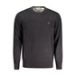 Black Cotton Men Sweater