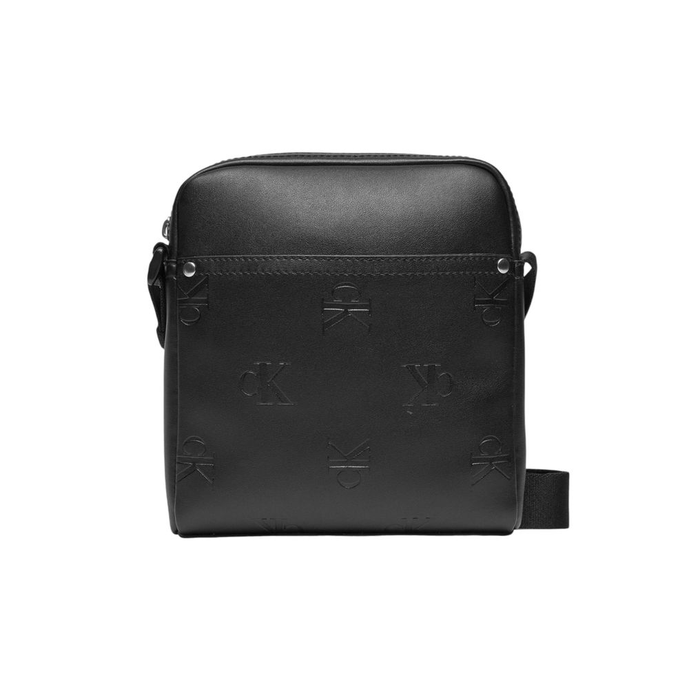 Black Polyethylene Messenger Bag