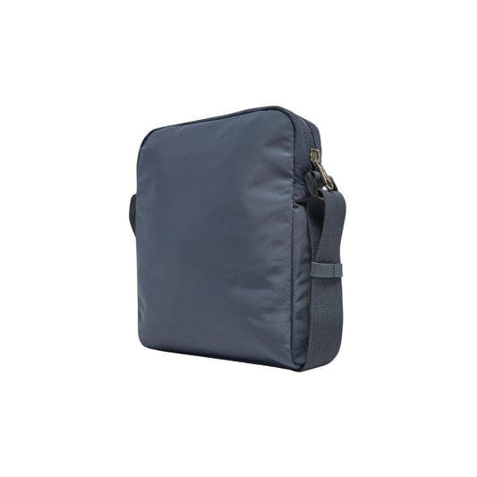 Blue Recycled Polyester Messenger Bag