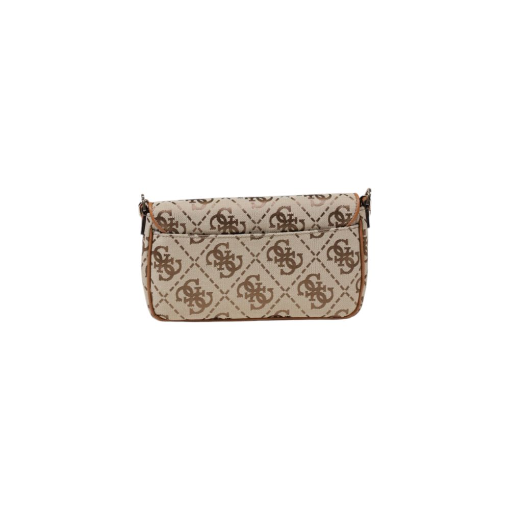 Beige Polyester Handtasche