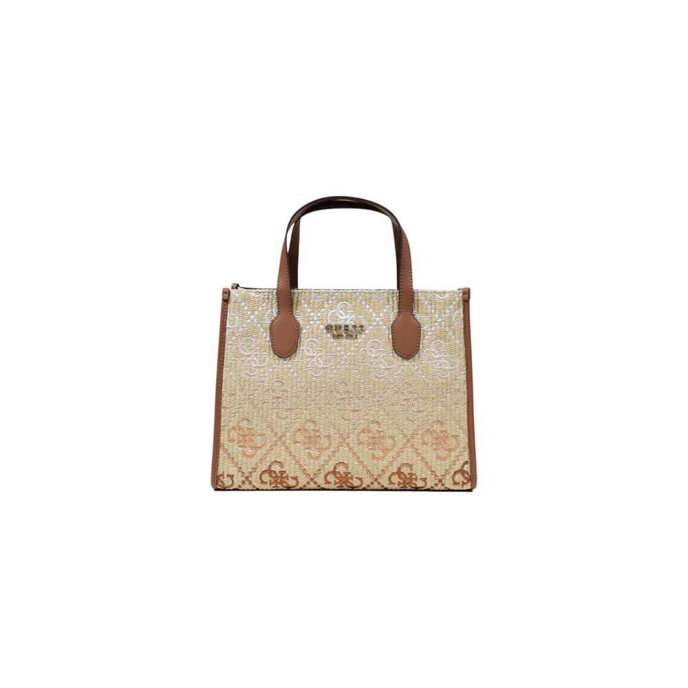 Beige Polypropylene Handbag