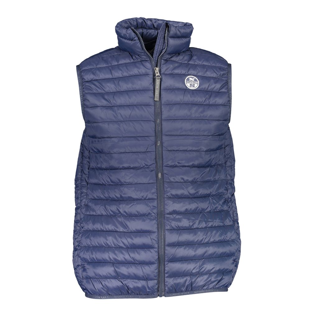 Blue Polyamide Men Jacket