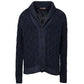 Cardigan in cashmere blu