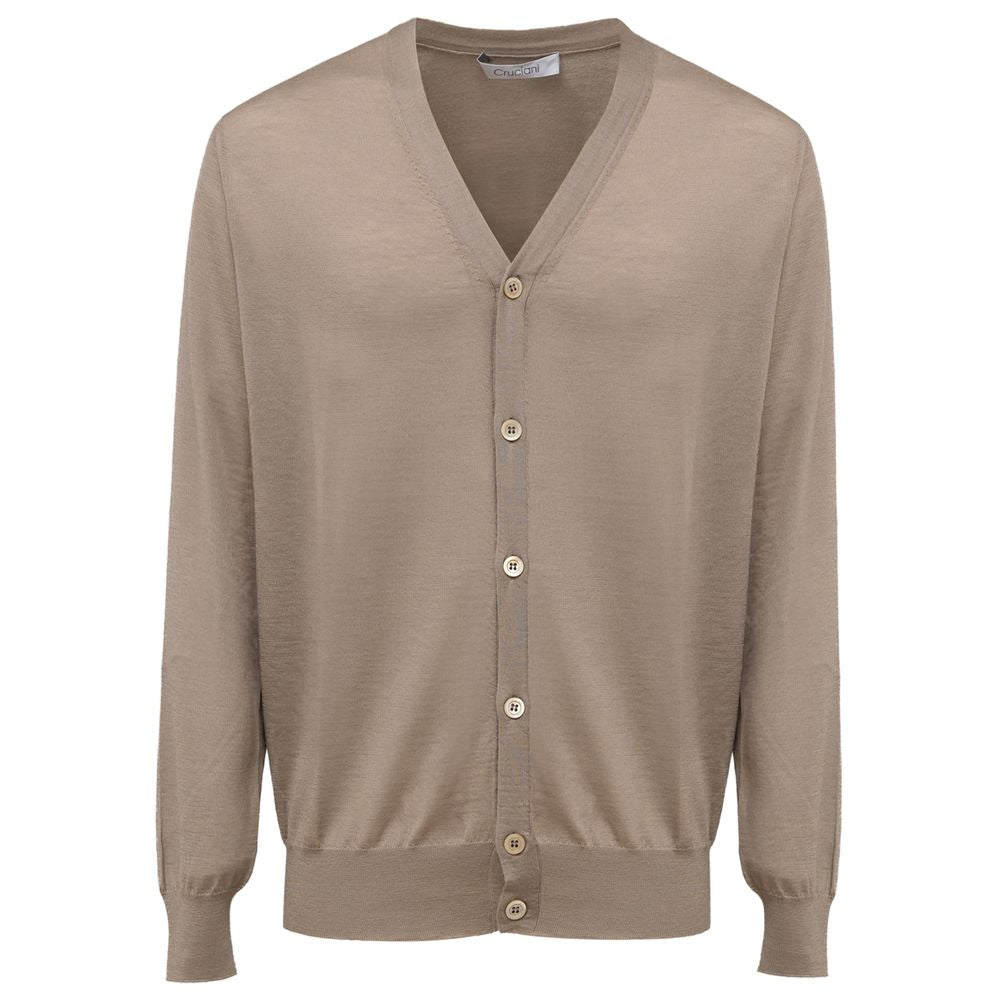 Cardigan in cashmere beige