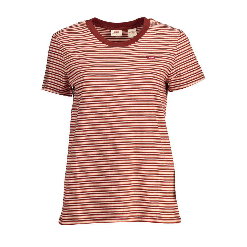 Rotes Damen-T-Shirt aus Baumwolle