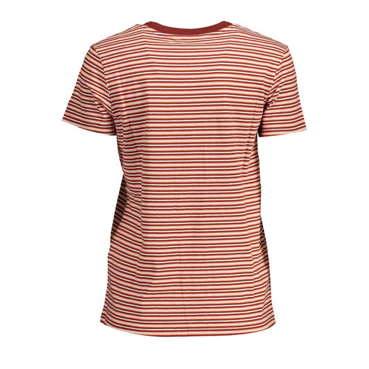 Red Cotton Women T-Shirt