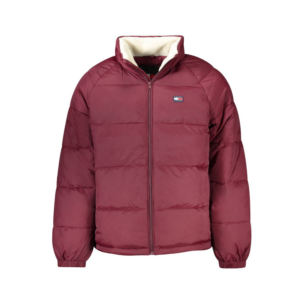 Rote Polyamid Herrenjacke