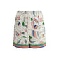 Multicolor silk Shorts