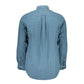 Blue Cotton Men Shirt