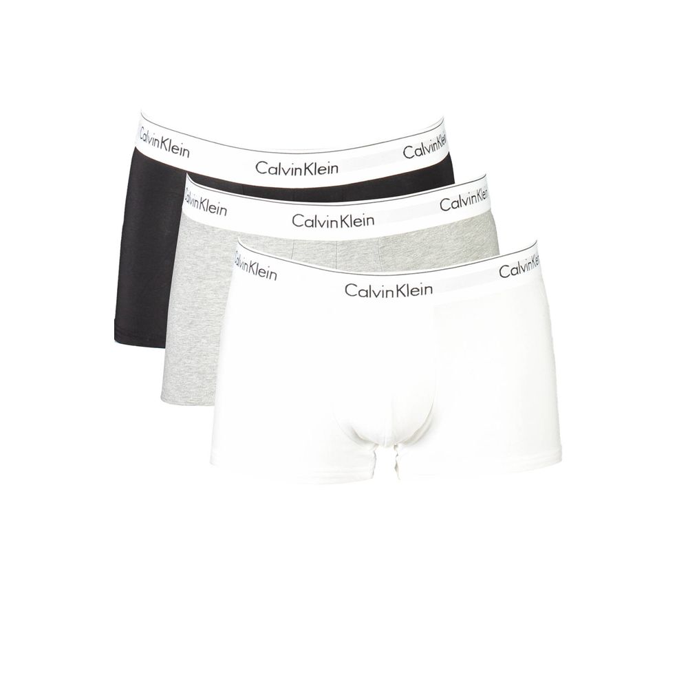 Gray Cotton Men Trunk