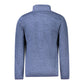 Blue Polyester Men Jacket