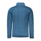 Blue Polyester Men Jacket